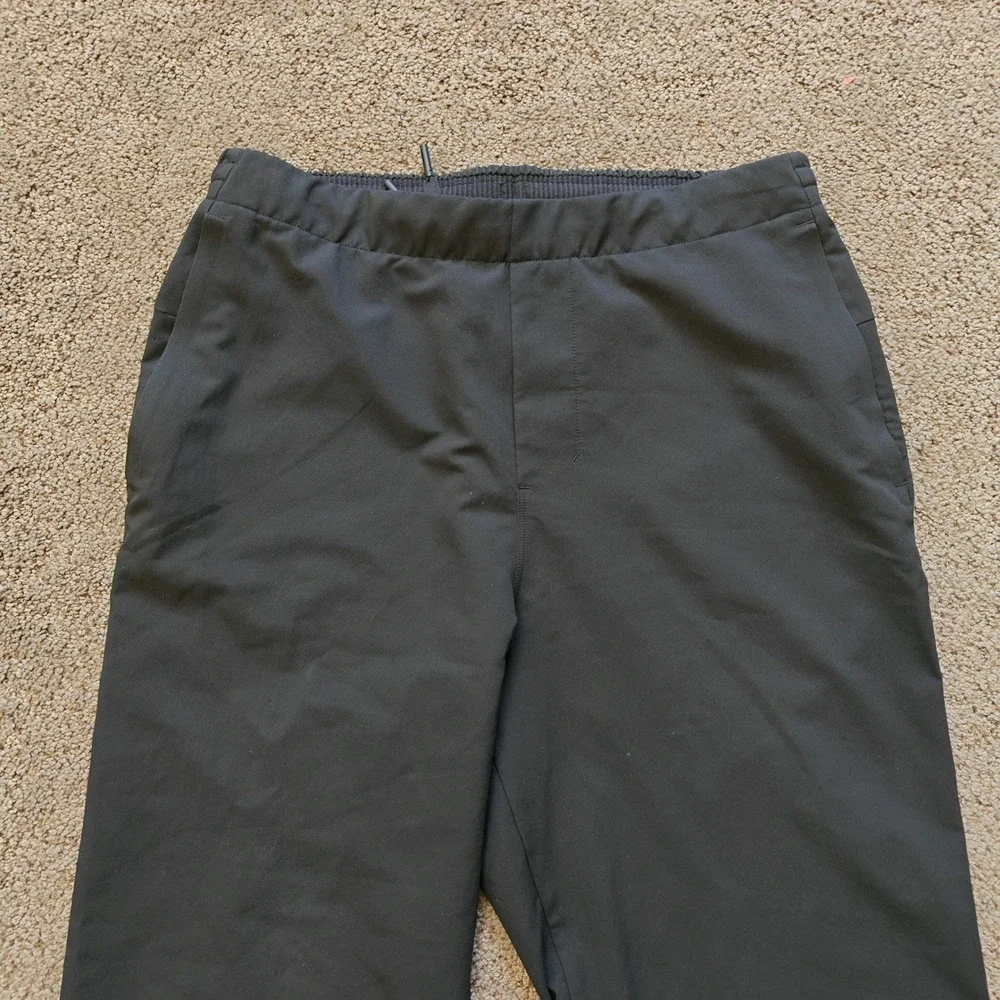 Lululemon Venture Trouser Twill Fabric Mens Small Black Water Repellent Commuter